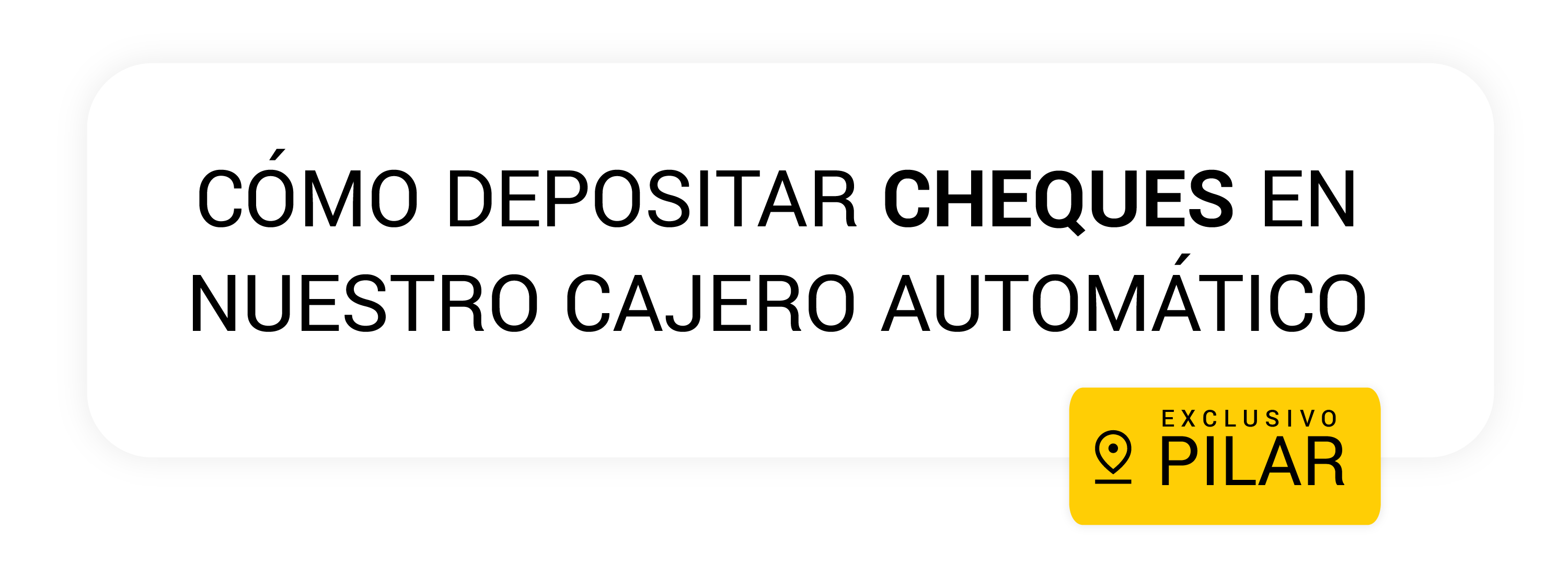 Botón de depositar cheques - Mutual del Club Atlético Pilar