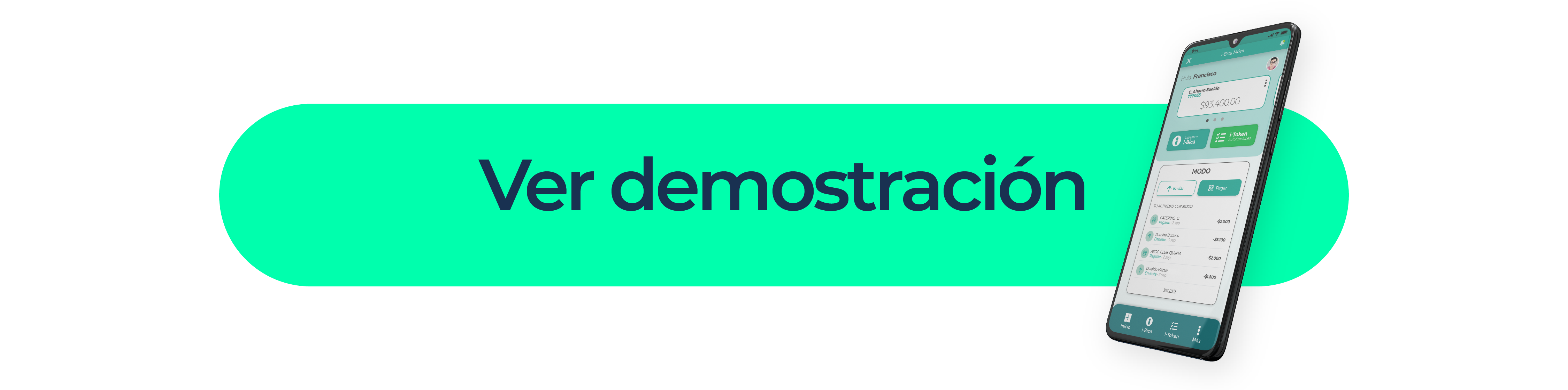 Ver demostración del acceso por biometría a iMóvil 3.0 de Banco Bica y la Mutual del Club Atlético Pilar