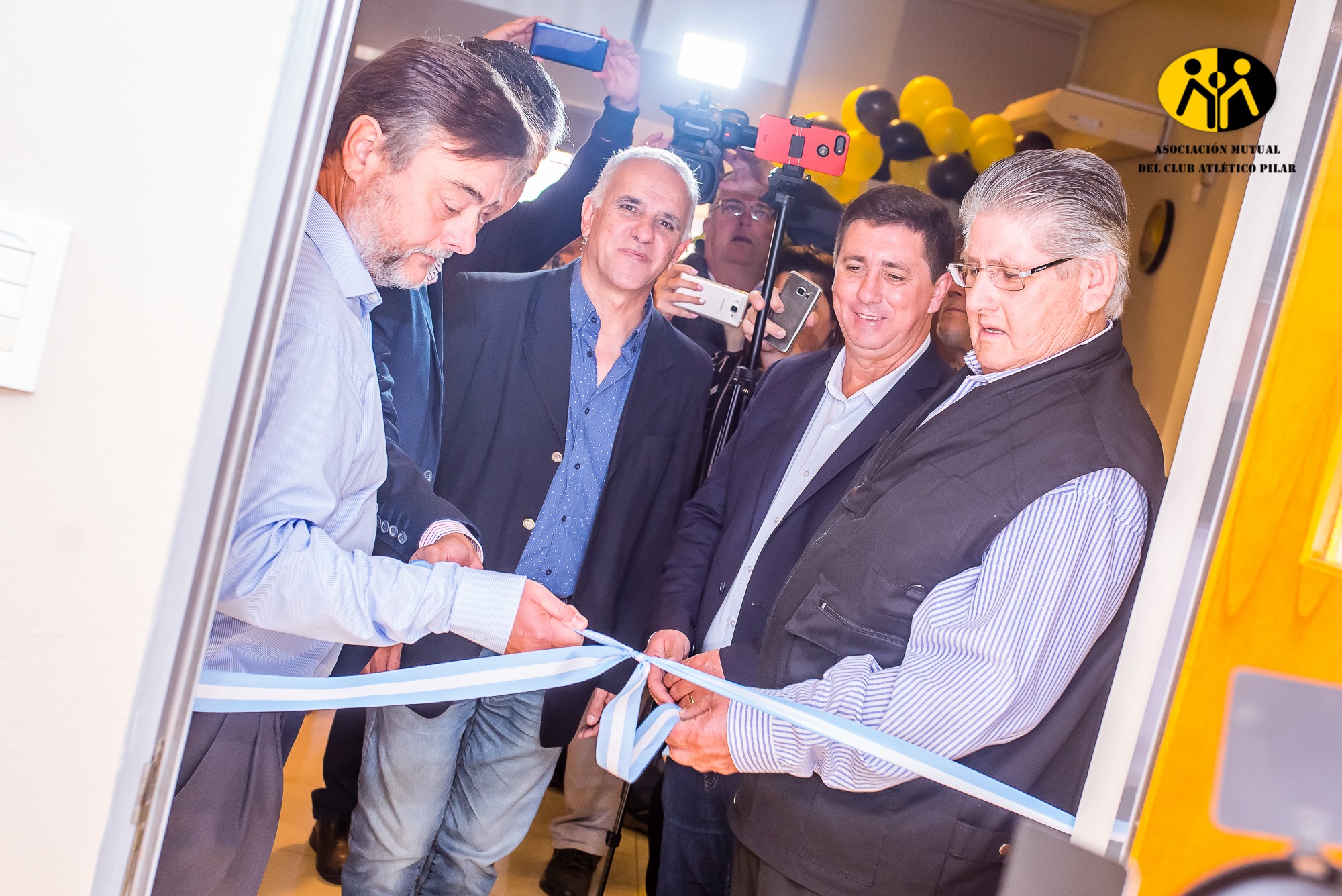 Corte de cintas e inauguración de las obras de la Mutual del Club Atlético Pilar