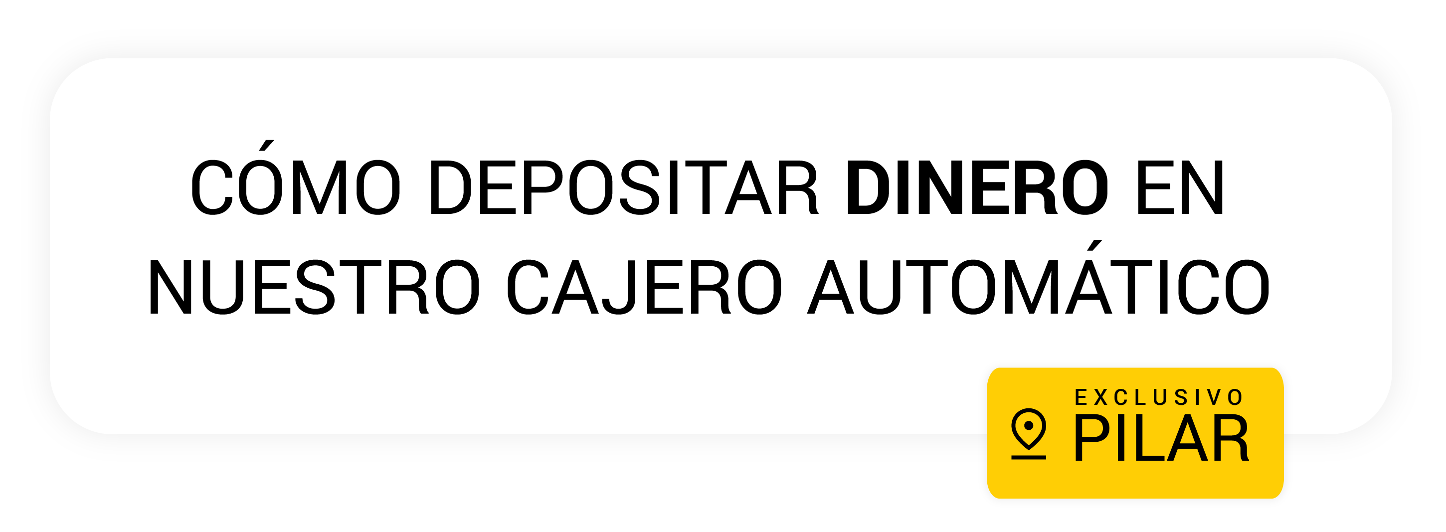 Botón de depositar dinero en efectivo - Mutual del Club Atlético Pilar