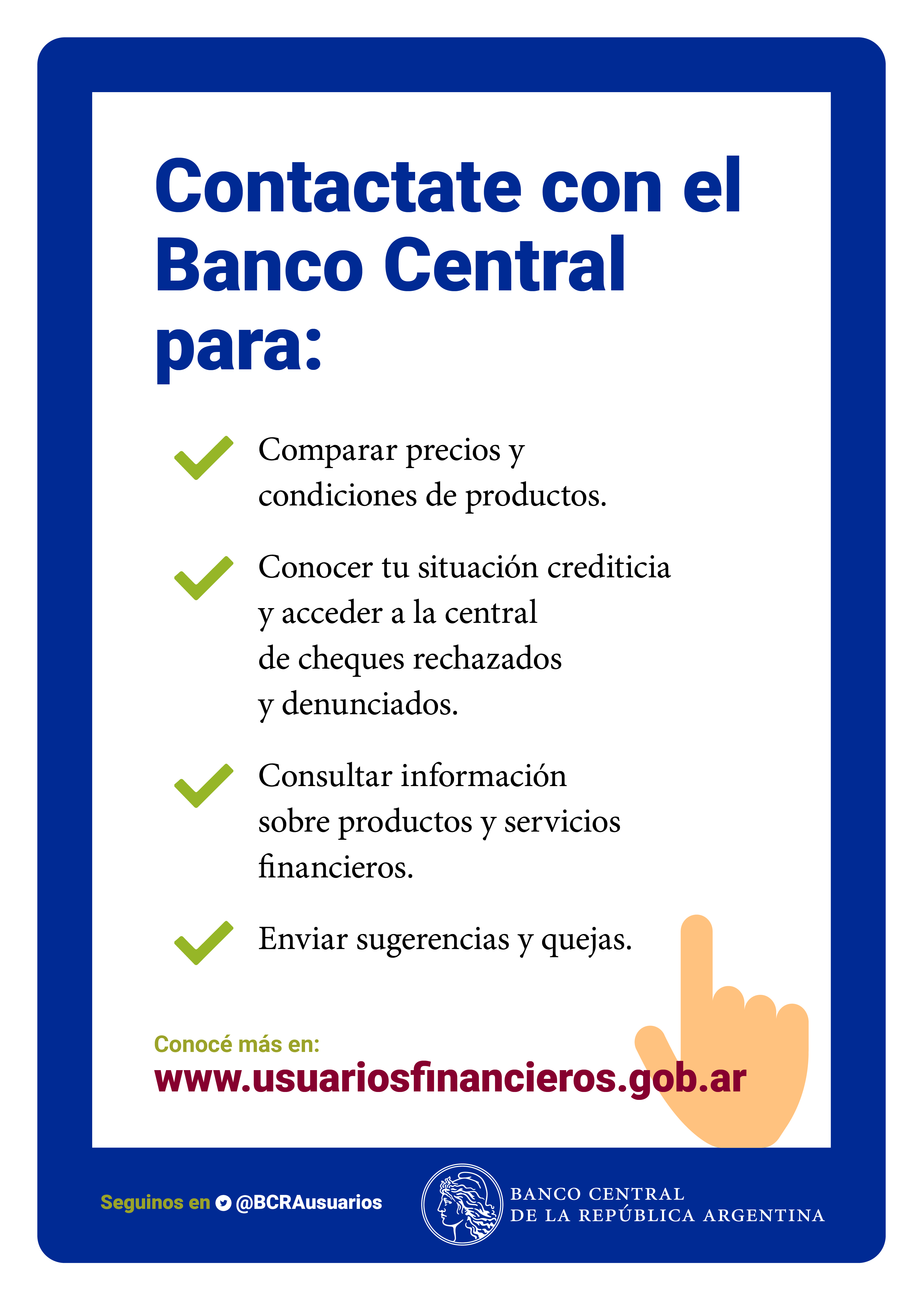 Normas del BCRA y contacto - Mutual del Club Atlético Pilar