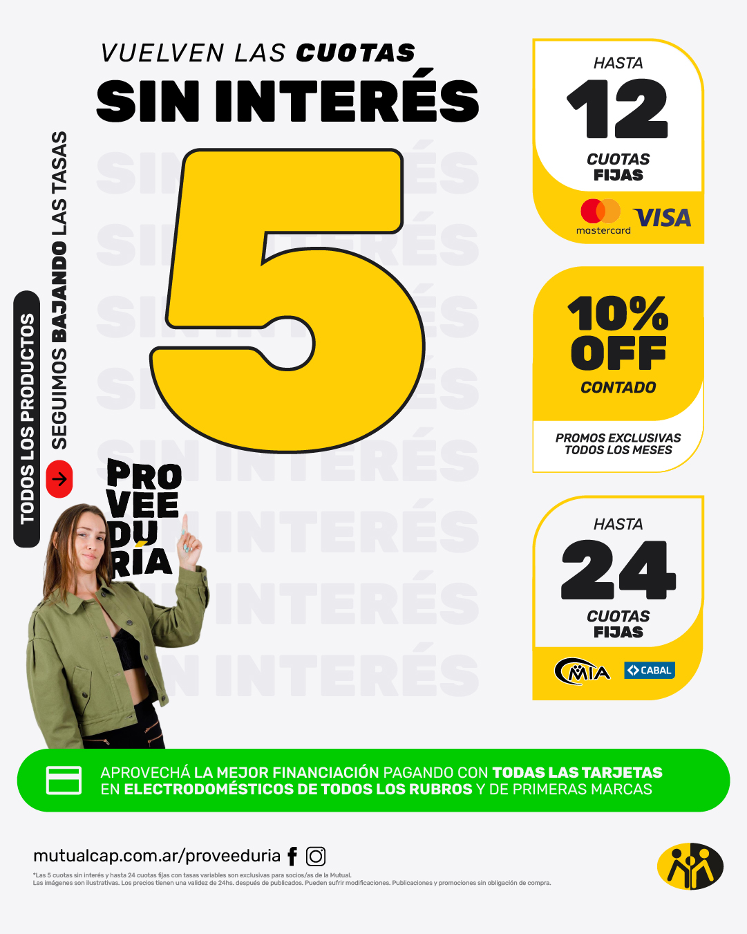 Vuelven las 5 cuotas sin interés en la Proveeduría de la Mutual del Club Atlético Pilar