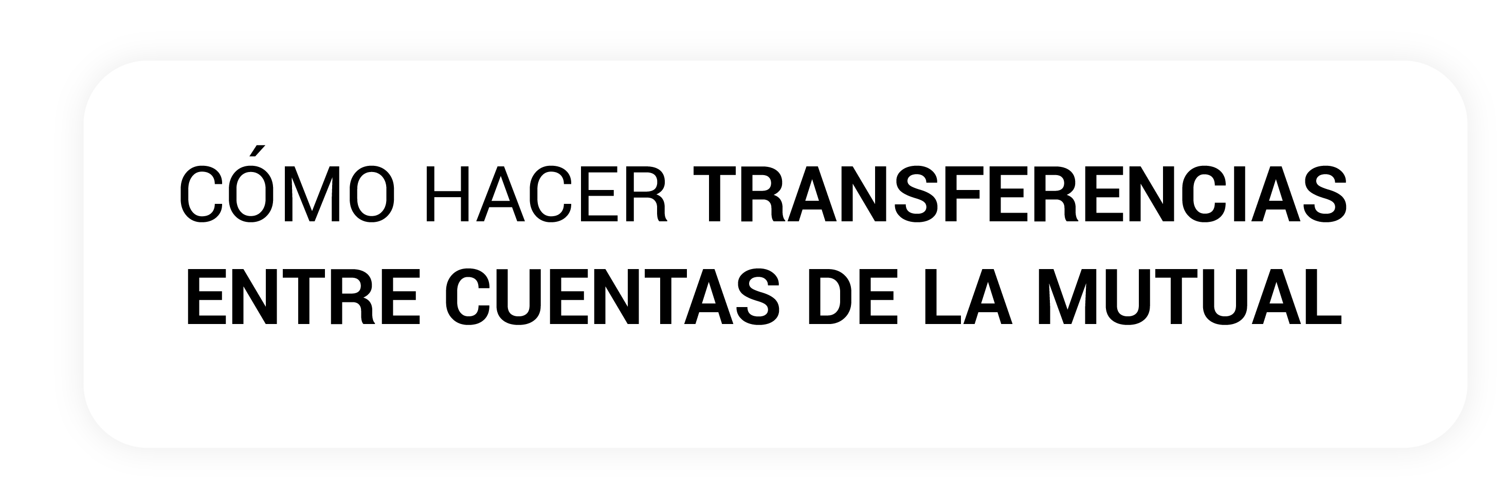 Botón de transferencias entre cuentas de la Mutual del Club Atlético Pilar