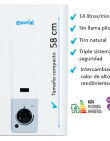Calefon Escorial CE-14 LTS Gas Natural Blanco - Proveeduria de la Mutual del Club Atletico Pilar