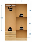 Placard Pasquali Pack 4 Puertas 2 Cajones_1 - Proveeduria de la Mutual del Club Atletico Pilar