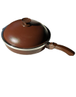 Sarten Doña Tina con Tapa D-28 CM Marron 301 - Proveeduria de la Mutual del Club Atletico Pilar