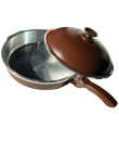 Sarten Doña Tina con Tapa D-28 CM Marron 301 - Proveeduria de la Mutual del Club Atletico Pilar