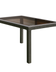 Mesa Indonesia Capuchino Vidrio + 6 Sillas Guinea Capuchino VOSS 2000 - Proveeduria de la Mutual del Club Atletico Pilar