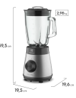 Licuadora Electrolux Acero Inox Jarra Vidrio 800W EBS30 - Proveeduria de la Mutual del Club Atletico Pilar