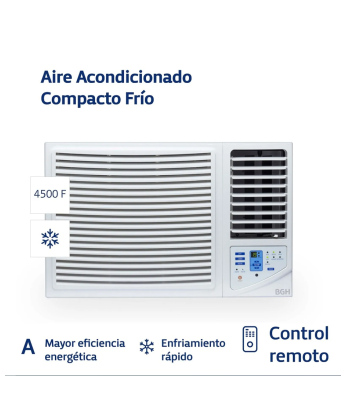 Aire Acondicionado BGH 5200W BC52WFQ Ventana Frio Solo - Proveeduria de la Mutual del Club Atletico Pilar