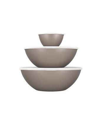 Juego De Contenedores De Plastico ( 250 Ml, 2,5L, 3,5L) Essential Warm Gray - Proveeduria de la Mutual del Club Atletico Pilar