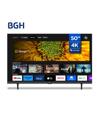 TV BGH 50 Smart 4K Google TV B5023US6G - Proveeduria de la Mutual del Club Atletico Pilar