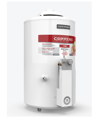 Termotanque Coppens 50 LTS Multigas Conexion Dual [TTQ50CO]