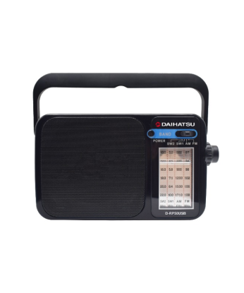Radio Portatil Daihatu AM-FM D-RP50USB Carga USB - Proveeduria de la Mutual del Club Atletico Pilar