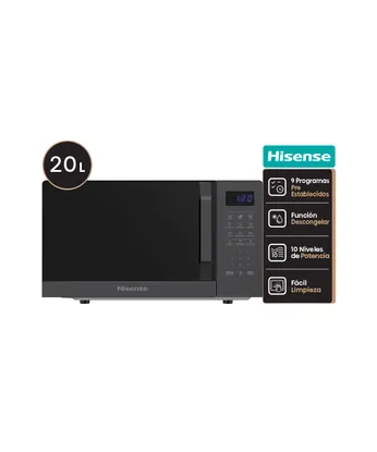 Microondas Hisense 20 LTS Black 700W 94H20MO45BKHB07 [026749]