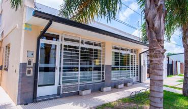 Fachada de la filial de Susana de la Mutual del Club Atlético Pilar
