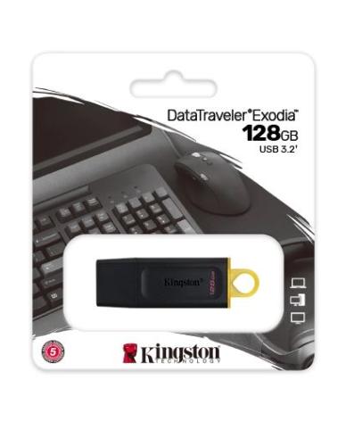 Pen drive Kingston 128GB Exodia 3.2 Data Traveler - Proveeduría de la Mutual del Club Atlético Pilar