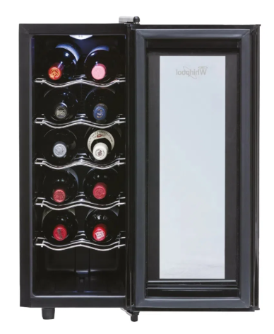 Cava Vinos Whirlpool WZC12AB 12 Botellas - Proveeduria de la Mutual del Club Atletico Pilar