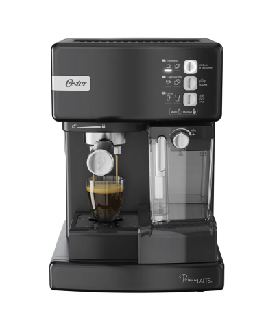 Cafetera Oster Espresso Primalatte - 15 Bares- EM6603B - Proveeduria de la Mutual del Club Atletico Pilar