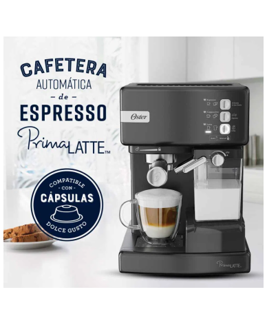 Cafetera Oster Espresso Primalatte - 15 Bares- EM6603B - Proveeduria de la Mutual del Club Atletico Pilar