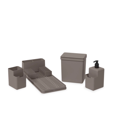 Kit Organize Su Pia 4 Piezas Warm Gray - Proveeduria de la Mutual del Club Atletico Pilar