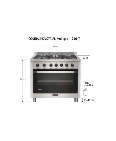 Cocina Industrial Barbacoa B90 T - Proveeduria de la Mutual del Club Atletico Pilar