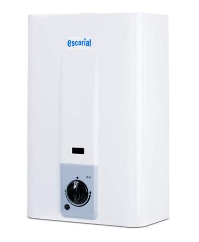 Calefon Escorial CE-14 LTS Gas Natural Blanco - Proveeduria de la Mutual del Club Atletico Pilar