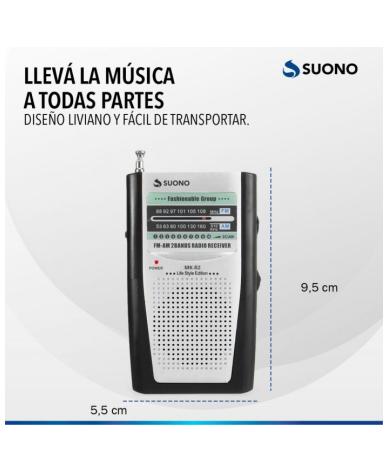 Radio Portatil Suono AM-FM AYV0118 - Proveeduria de la Mutual del Club Atletico Pilar