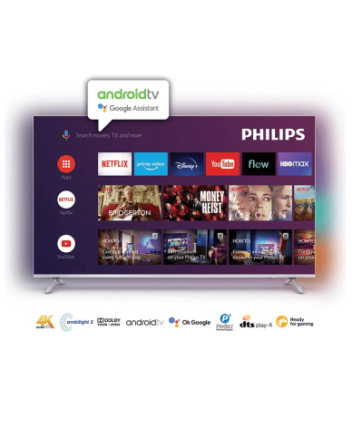 TV Philips Smart 4K 75 Con Ambilight 75PUD8507-77 - Proveeduria de la Mutual del Club Atletico Pilar