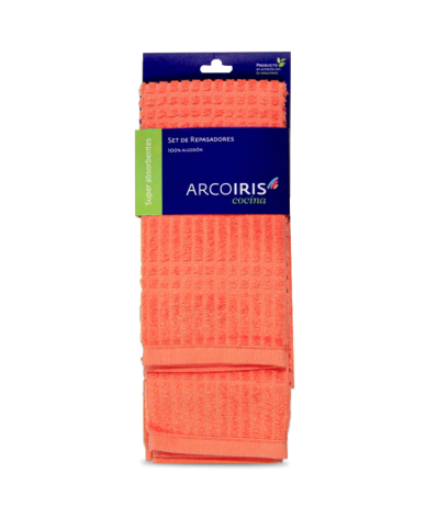 Set de Repasadores Arco Iris 100% Algodon 44CM X 70 CM - Proveeduria de la Mutual del Club Atletico Pilar