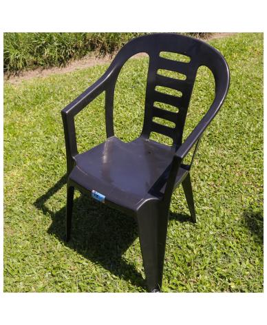 Silla Garden Negra VOSS 2000 - Proveeduria de la Mutual del Club Atletico Pilar