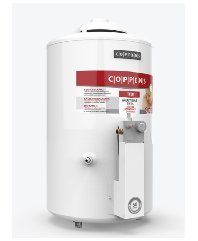 Termotanque Coppens 50 LTS Multigas Conexion Dual - Proveeduria de la Mutual del Club Atletico Pilar