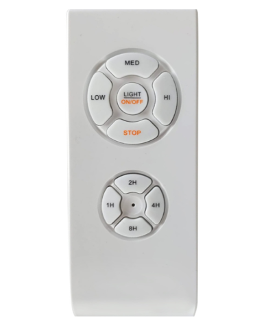 Ventilador de Techo 4 Palas de Acero Blanco Fusion Luz Led - Proveeduria de la Mutual del Club Atletico Pilar