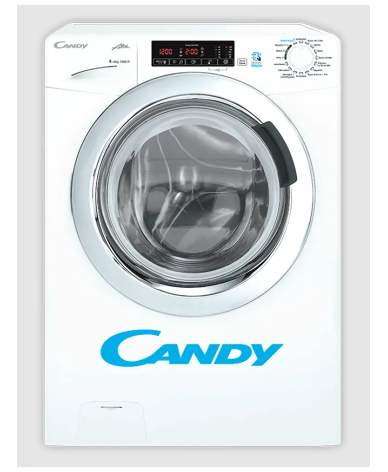 Lavasecarropas Candy 8+6 KGS 1200RPM GVSW286T - Proveeduria de la Mutual del Club Atletico Pilar
