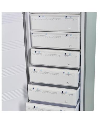 Freezer Vertical Kohinoor 250 LTS Acero KFVA 25-8 - Proveeduria de la Mutual del Club Atletico Pilar