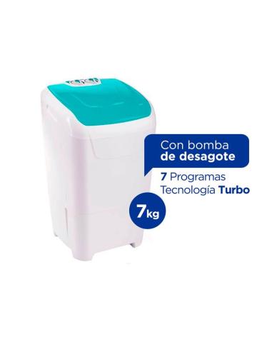 Lavarropas Semiautomatico Columbia 7KGS LSC 7001 - Proveeduria de la Mutual el Club Atletico Pilar