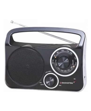Radio Portatil Daihatsu AM-FM D-RP400-WE a Pila O 220V - Proveeduria de la Mutual del Club Atletico Pilar