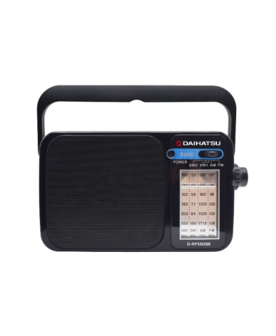 Radio Portatil Daihatu AM-FM D-RP50USB Carga USB - Proveeduria de la Mutual del Club Atletico Pilar
