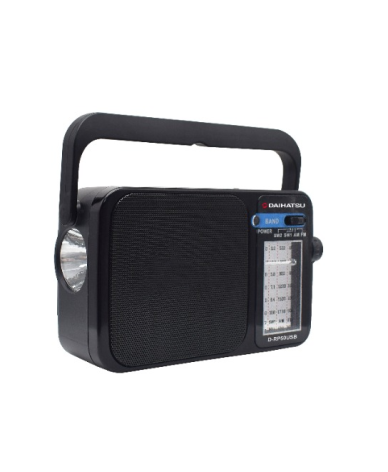 Radio Portatil Daihatu AM-FM D-RP50USB Carga USB - Proveeduria de la Mutual del Club Atletico Pilar