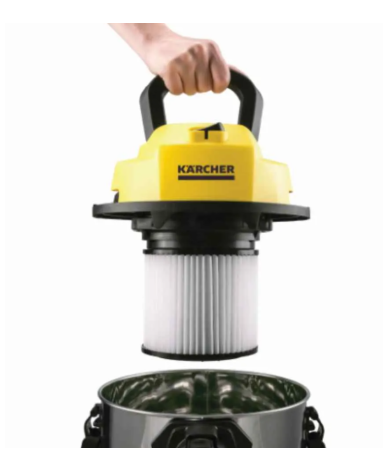 Aspiradora de Polvo y Agua Karcher 1000W 12 LTS WDL1S AR - Proveeduria de la Mutual del Club Atletico Pilar