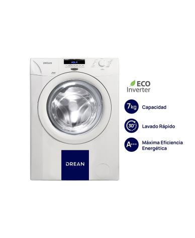 Lavarropas Drean Blanco 7KGS 1000RPM LFDR0710SB - Proveeduria de la Mutual del Club Atletico Pilar