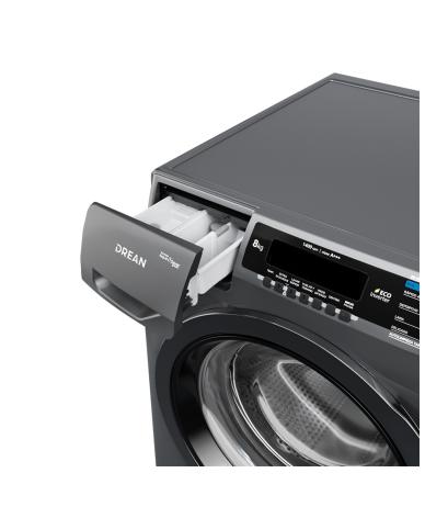 Lavarropas Drean Gris 8KGS 1400RPM LFDR0814SG - Proveeduria de la Mutual del Club Atletico Pilar
