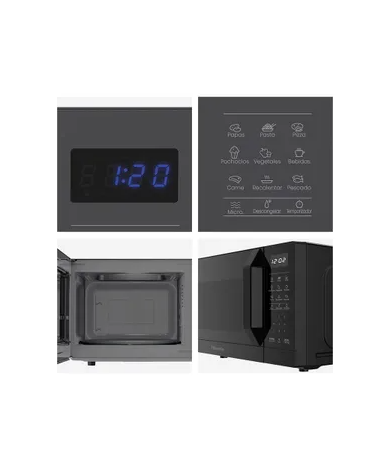 Microondas Hisense 20 LTS Black 700W 94H20MO45BKHB07 - Proveeduria de la Mutual del Club Atletico Pilar