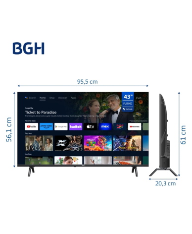 TV BGH 43 Smart B4325FS5A - Proveeduria de la Mutual el Club Atletico Pilar
